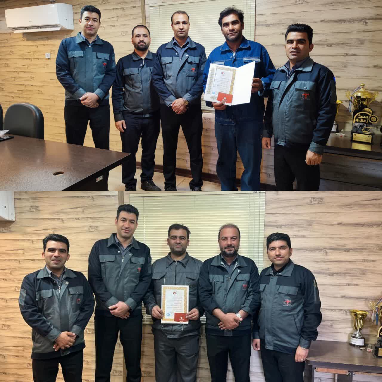 تجلیل از کارگران نمونه ایمنی شرکت کُک طبس